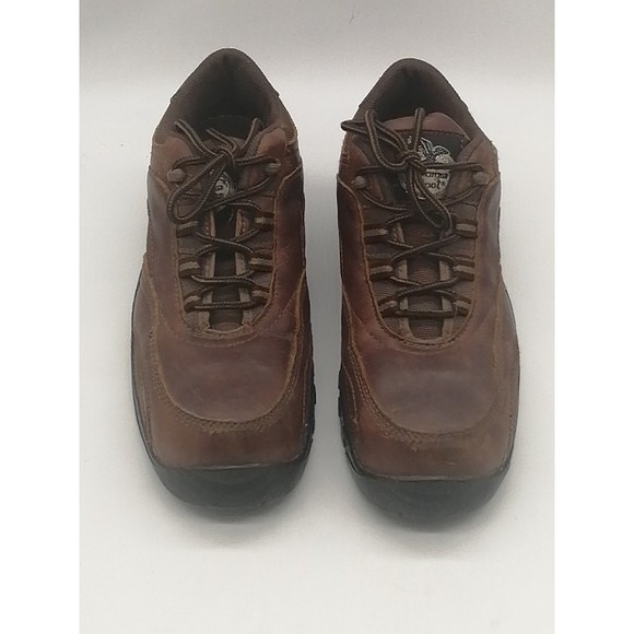 Georgia Boot‎ Oxfords Mens Brown 10 Leather Work Shoes Vibram Steel Toe GB3602 - Picture 7 of 11